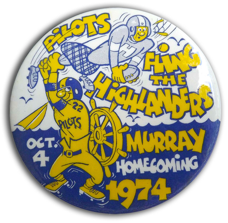 Murray HS Homecoming button 1974