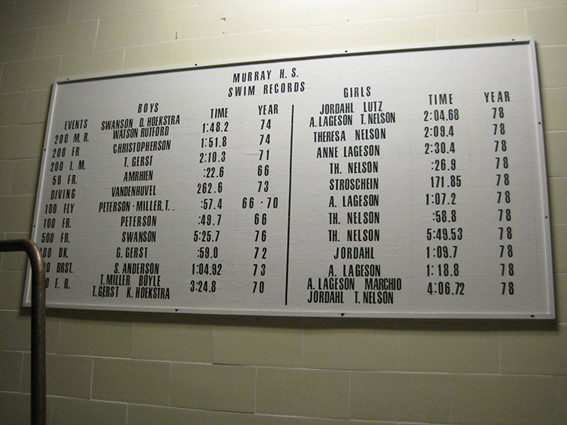 Murray swim records